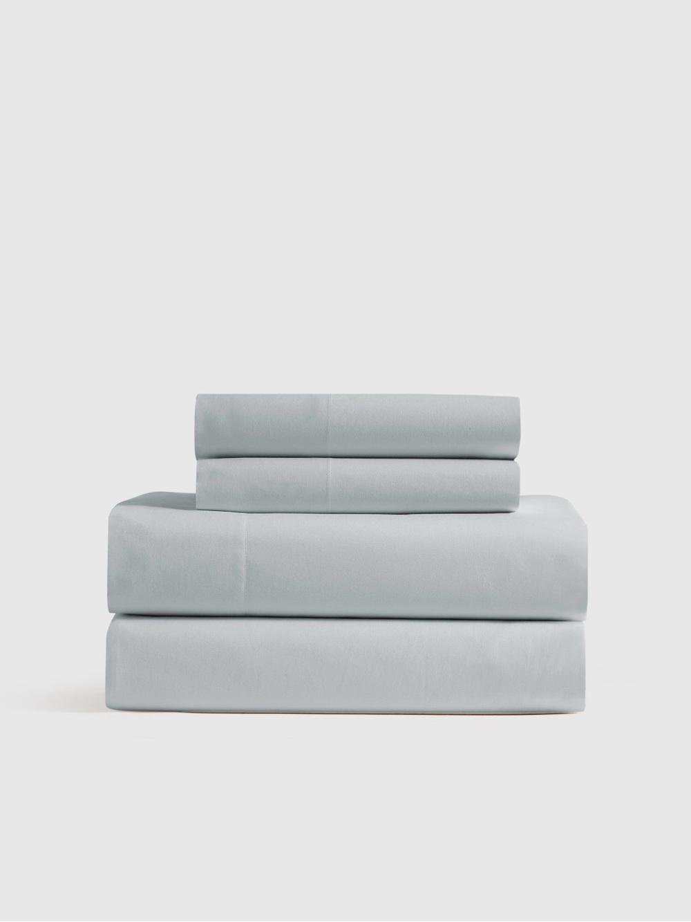 Quince Classic Organic Percale Sheet Set in Mist, Full